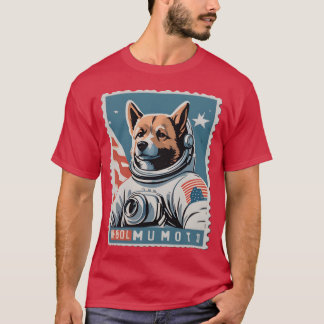 T-shirt Cosmonaut Chien garçon vintage