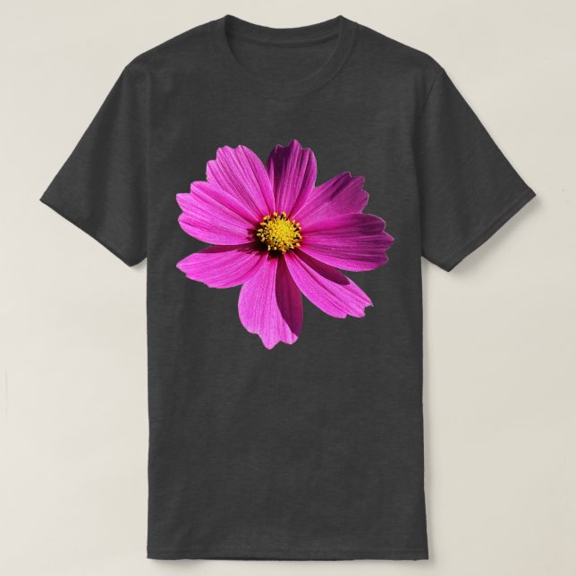 T-shirt Cosmos à fleurs violettes (Design devant)