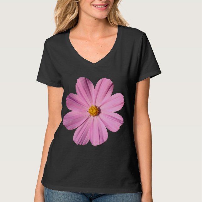 T-shirt Cosmos roses (Devant)