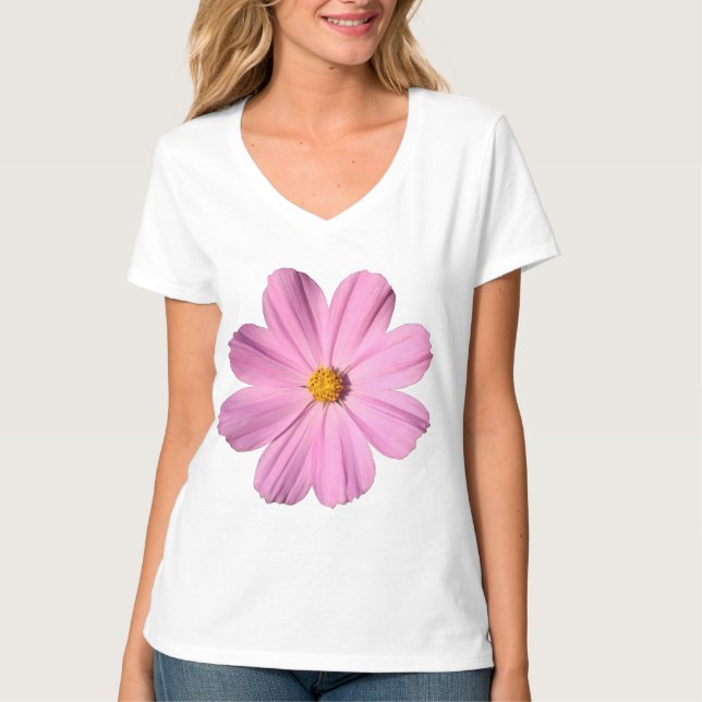 T-shirt Cosmos roses (Devant)