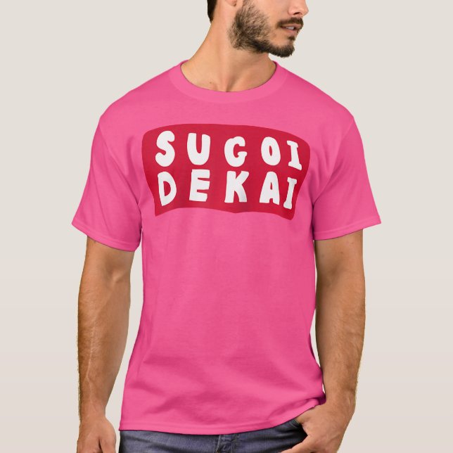 T-shirt Cosplay d'anime Sugoi Dekai de baseball (Devant)