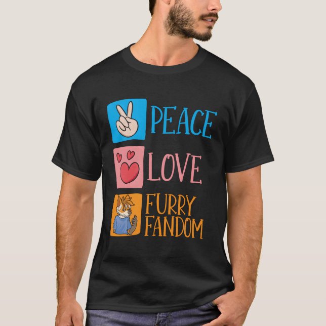 T-shirt Cosplay Il Furries Fursona Furry Fandom (Devant)