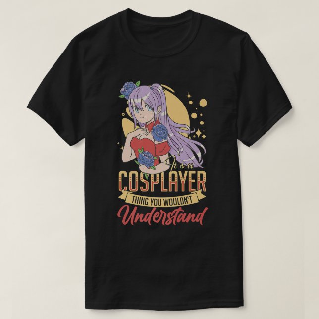 T-shirt Cosplaying Anime Cosplayer Idées Cosplay Manga Pre (Design devant)