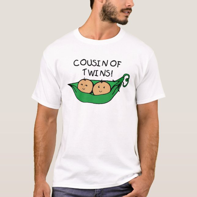 T-shirt Cosse jumelle de cousin (Devant)
