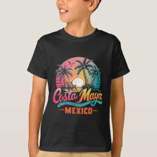 T-shirt Costa Maya Mexico Tropical Sunset Beach Souvenir V