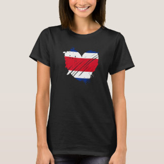 T-shirt Costa Rica Drapeau J'aime Il est dans mon ADN pour