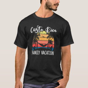 T-shirt Costa Rica Famille Vacances Groupe de jumelage