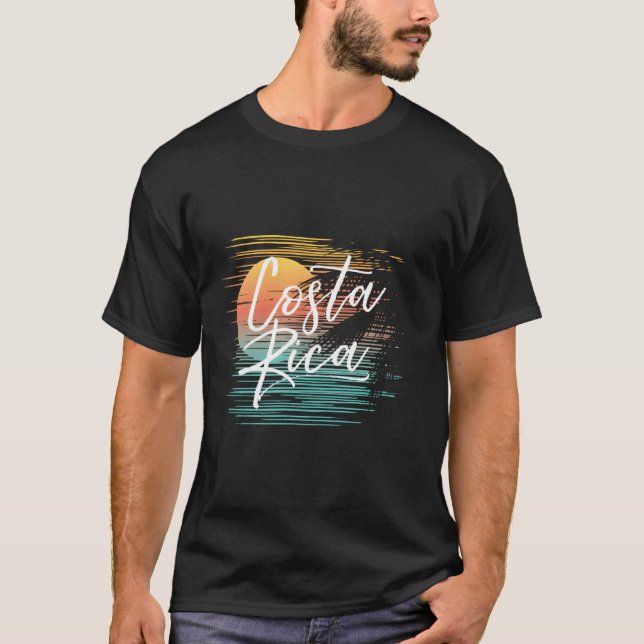 T-shirt Costa Rica Fun Tropical Beach Cruise Vacances (Devant)