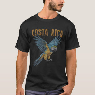 T-shirt Costa Rica Macaw Pura Vida Chemises Animaux Nature