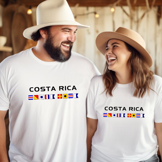 T-shirt Costa Rica Nautical Maritime Flags (Créateur téléchargé)