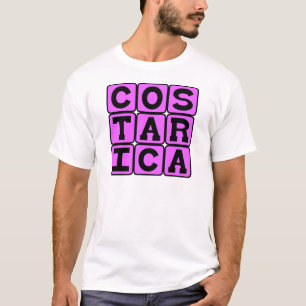 T-shirt Costa Rica, Pays d'Amérique centrale