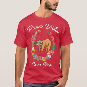 T-shirt Costa Rica Pura Vida Sloth