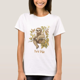 T-shirt Costa Rica Pura Vida Sloth Shirt