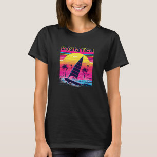T-shirt Costa Rica Retro 80s Style Souvenir Beach