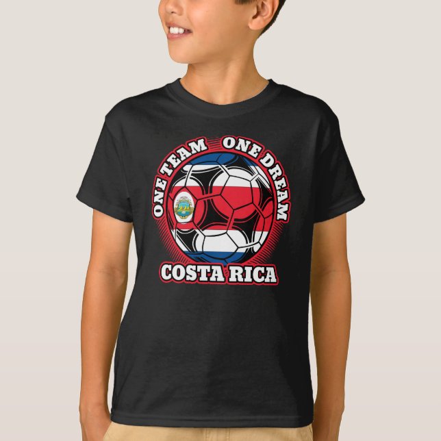 T-shirt Costa Rica Soccer One Team One Dream (Devant)