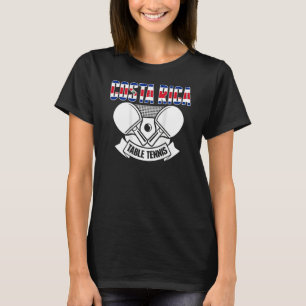 T-shirt Costa Rica Tennis de table soutien Costa Ran Ping