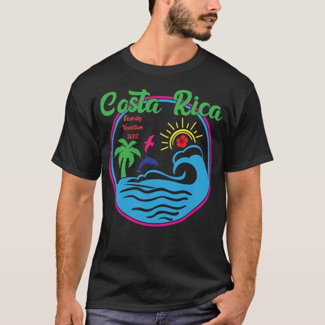 T-shirt Costa Rica Vacances Famille Vacances 2023 Costa (Devant)