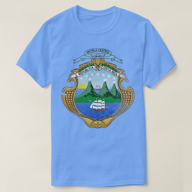 T-shirt Costa Rica vintage costaricain (Design devant)