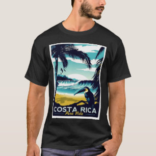 T-shirt Costa Rica Vintage voyage et publicité touristique