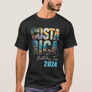 T-shirt Costa Rica Voyage d'anniversaire 2024 Vacation Par