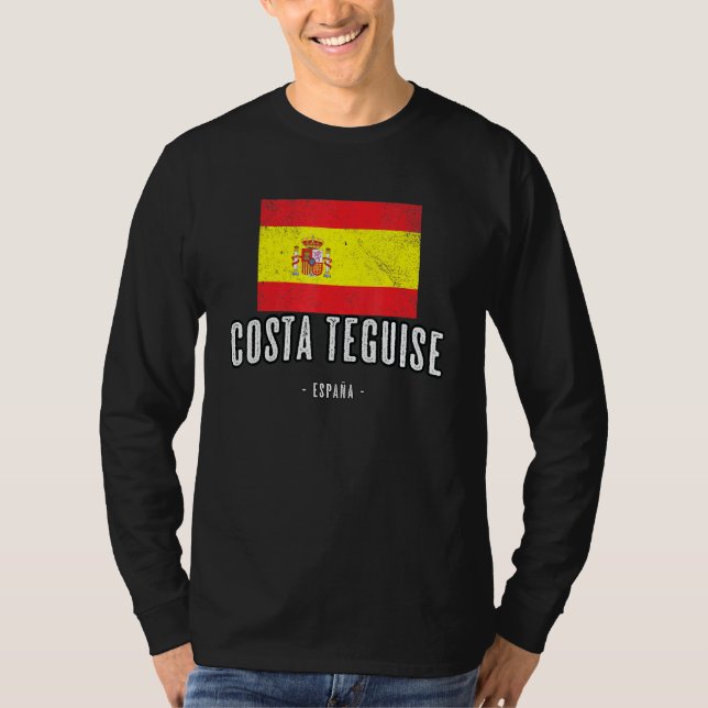 T-shirt Costa Teguise Espagne Es Drapeau Ville Bandera Rop (Devant)