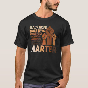 T-shirt Costume africain vintage de poing Black Pride Hist