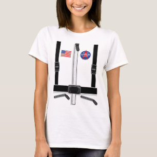 T-shirt Costume Astronaut Pour Enfants Hommes Espace Femme