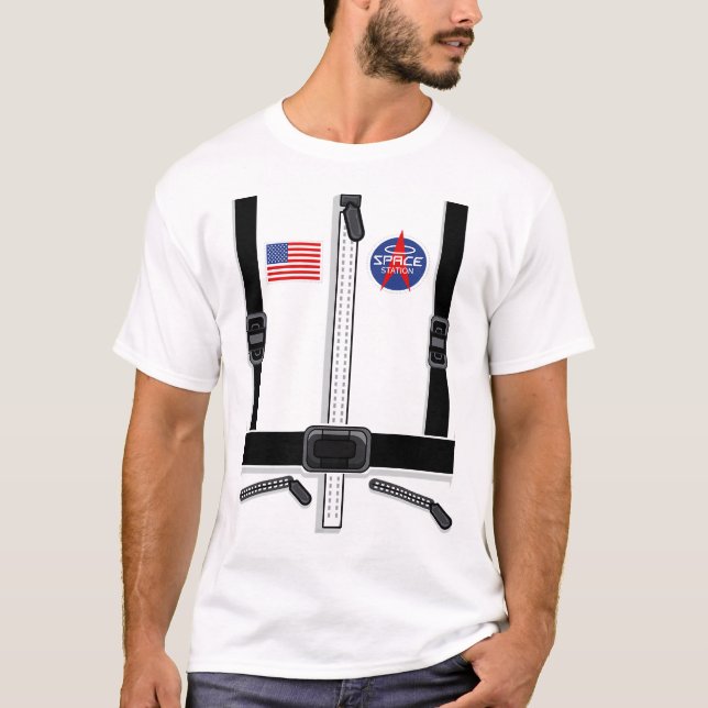 T-shirt Costume astronaute pour enfants Hommes Espace femm (Devant)