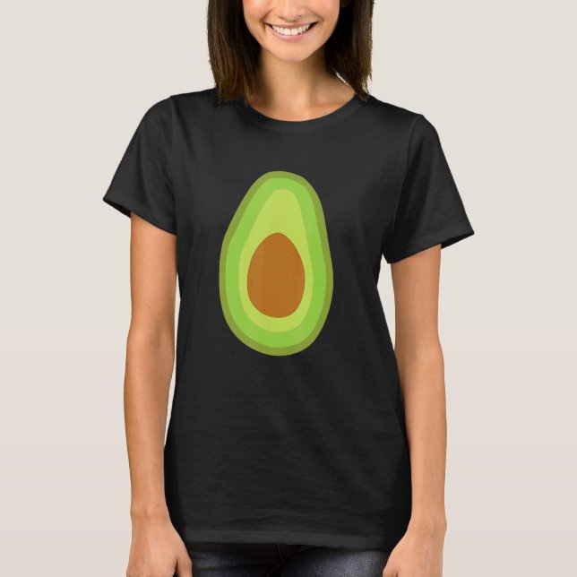 T-shirt Costume Avocado Halloween Vegan Hommes Femmes Enfa (Devant)