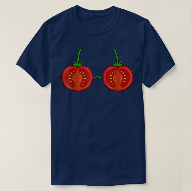 T-shirt Costume Bra Tomate Cute Easy Vegetween (Design devant)