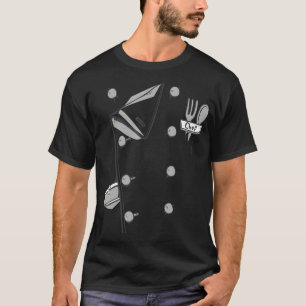 T-shirt Costume Chef Coat Uniforme Funny Cuisinier Veste p