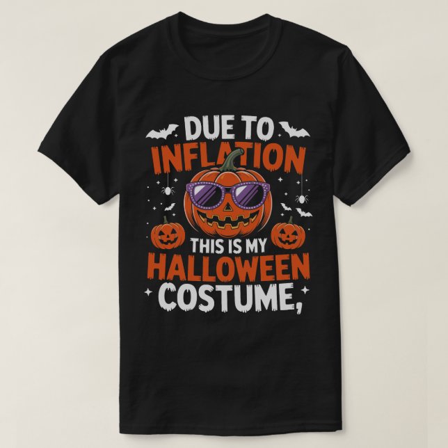T-shirt Costume Citrouille d'inflation (Design devant)