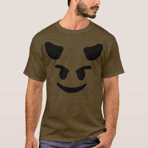 T-shirt costume corne diable Emoticon souriant diable pour