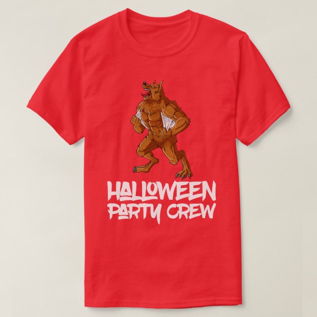 T-shirt Costume correspondant à l'Halloween Werewolf (Design devant)