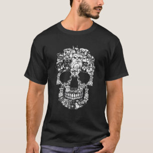 T-shirt Costume crâne de chien Schnauzer de famille corres