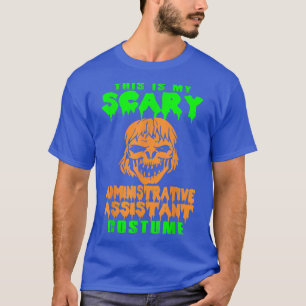 T-shirt Costume d'adjoint administratif effrayant Hallowee