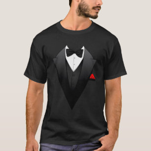 T-shirt Costume D'Affaires Tuxedo Pour Hommes