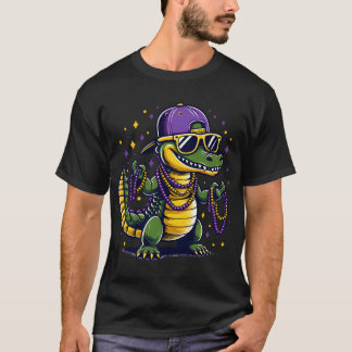 T-shirt Costume d'alligator Crocodile Mardi Gras