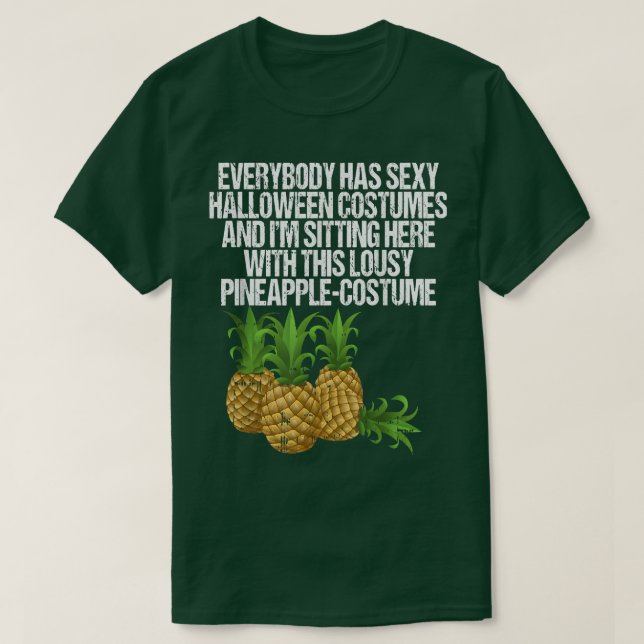 T-shirt Costume d'ananas Lousy Funny Fruits faciles Hallow (Design devant)