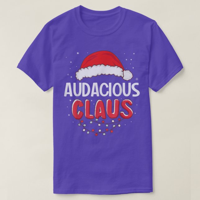 T-shirt Costume d'appariement de Noël Audacieux au Père No (Design devant)