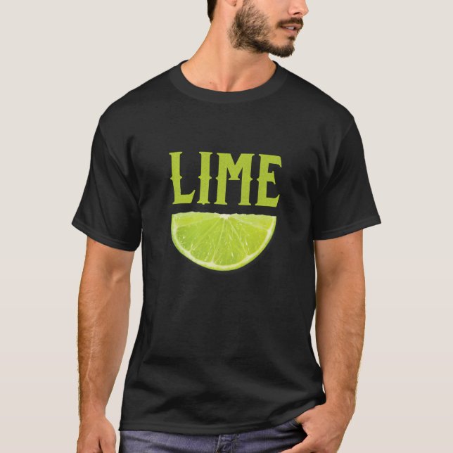T-shirt Costume d'appariement du groupe Halloween Lime Wed (Devant)