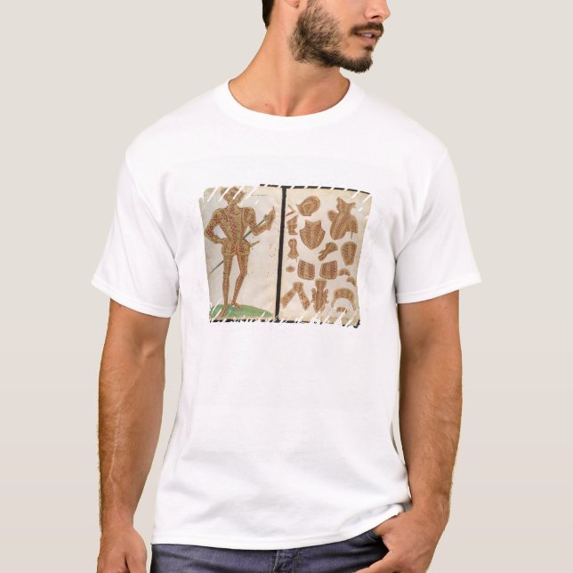 T-shirt Costume d'armure pour monsieur Christopher Hatton, (Devant)