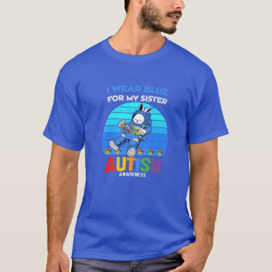 T-shirt Costume d'astronaute lapin Autisme Je Porte Du Ble