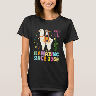 T-shirt Costume de 11e anniversaire de paresseux chevaucha