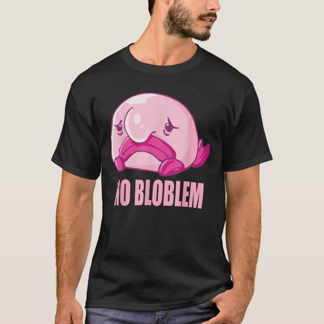 T-shirt Costume de Blobfish - laide visage de poisson blob (Devant)