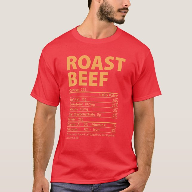T-shirt Costume de boeuf rôti drôle Thanksgiving nourritur (Devant)