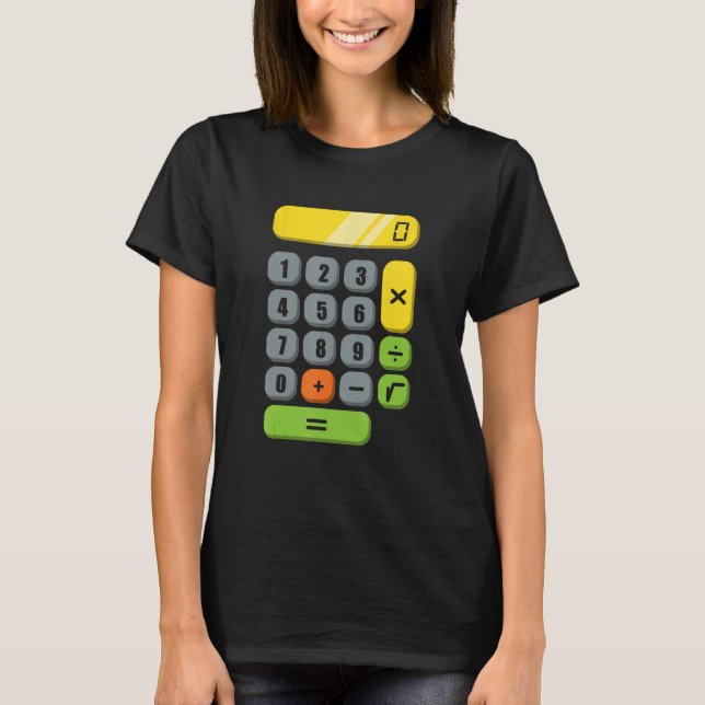 T-shirt Costume de calcul Halloween facile Cosplay Math Ge (Devant)