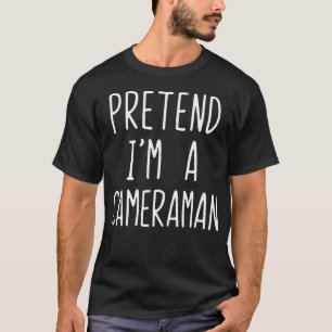 T-shirt Costume de Caméraman de Prétendance pour Halloween