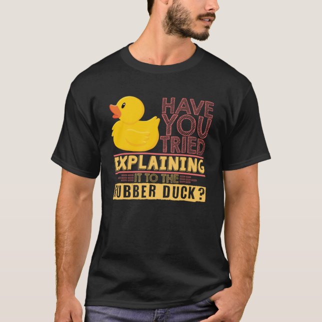 T-shirt Costume de canard en caoutchouc Cute Duckie citati (Devant)