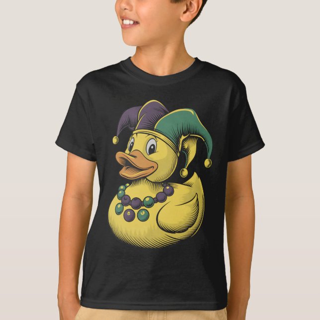 T-shirt Costume de canard en caoutchouc Mardi Gras Louisia (Devant)